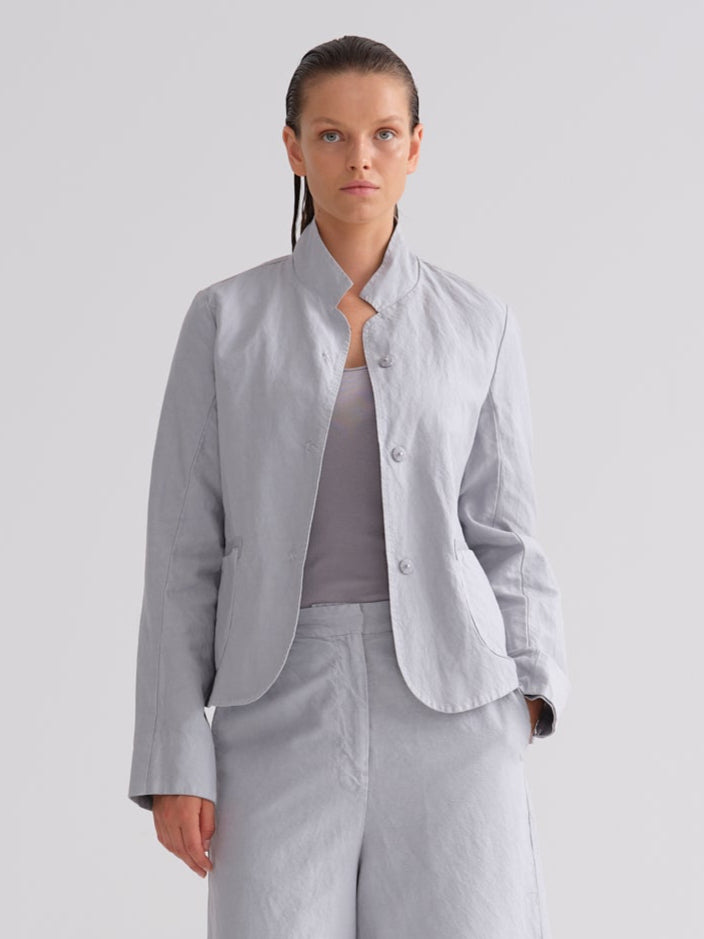 No - Collar Lightweight Wrinkle - Resistant Women's Blazer