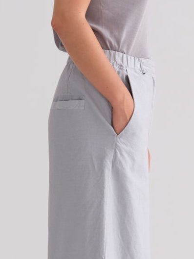 Relaxed Linen Suit Wide - Leg Pants