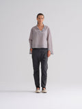 Drapey Striped Long - Sleeved Shirt