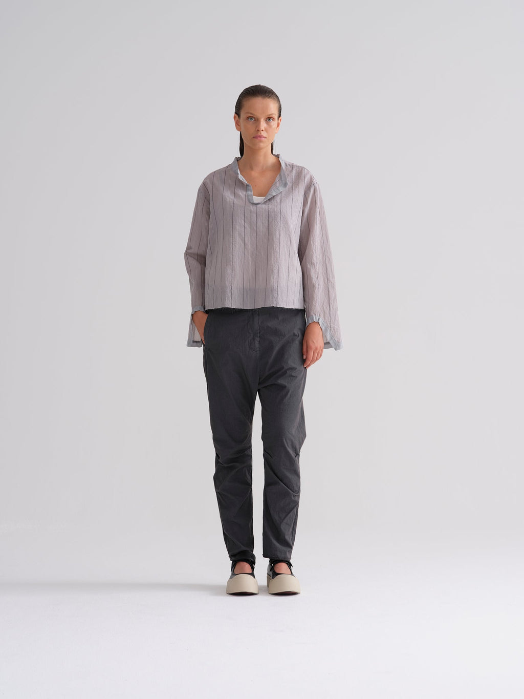 Loose Casual Cuffed Workwear Pants