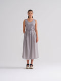 Simple Striped Drawstring Waist Skirt