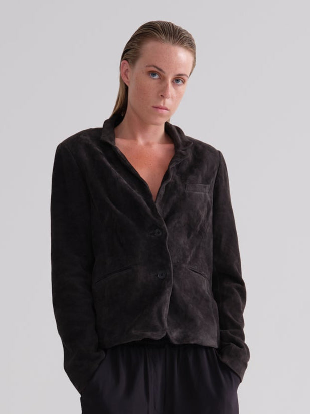 Casual Velvet Single - Button Blazer