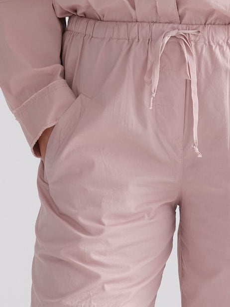 Soft Pink Drawstring Waist Shorts