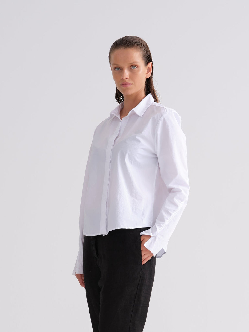 Classic White Long - Sleeved Shirt