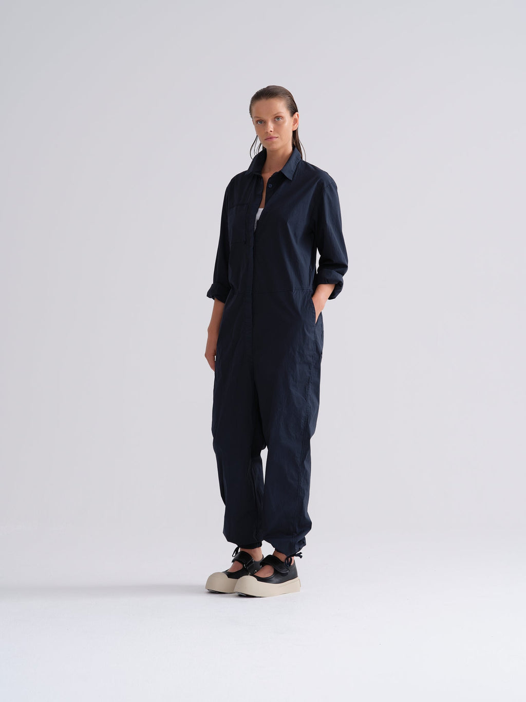 Blue Long - Sleeved Coverall Workwear