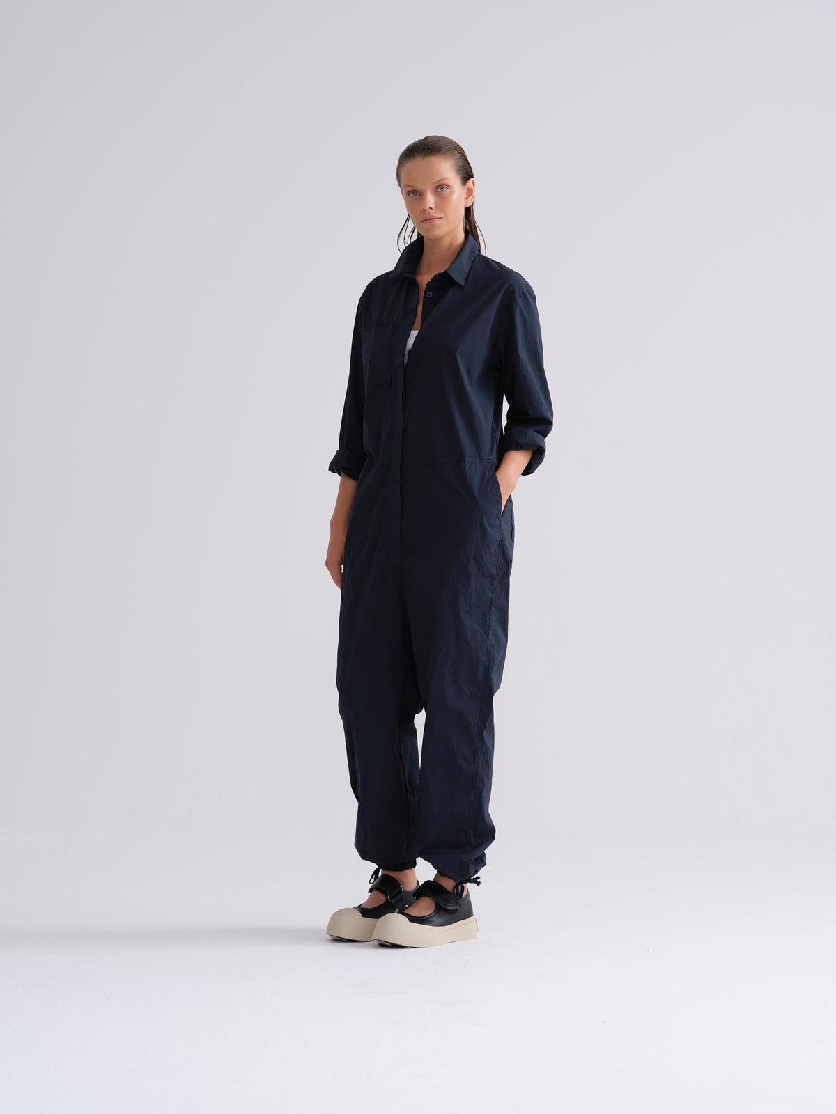 Blue Long - Sleeved Coverall Workwear