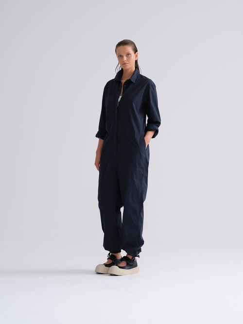 Blue Long - Sleeved Coverall Workwear