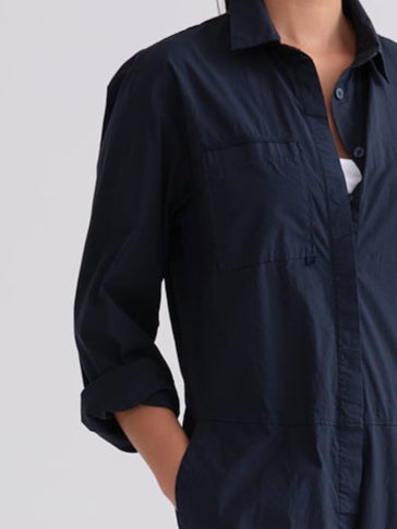 Blue Long - Sleeved Coverall Workwear