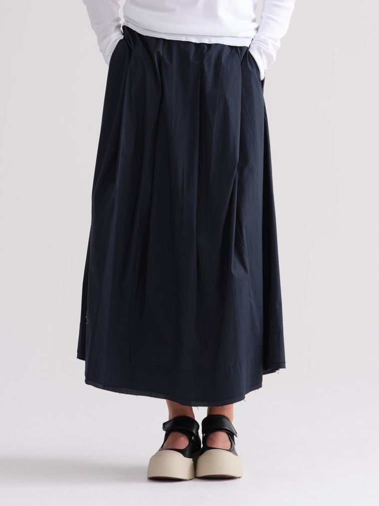 Solid Color Simple Mid-Length Straight Skirt