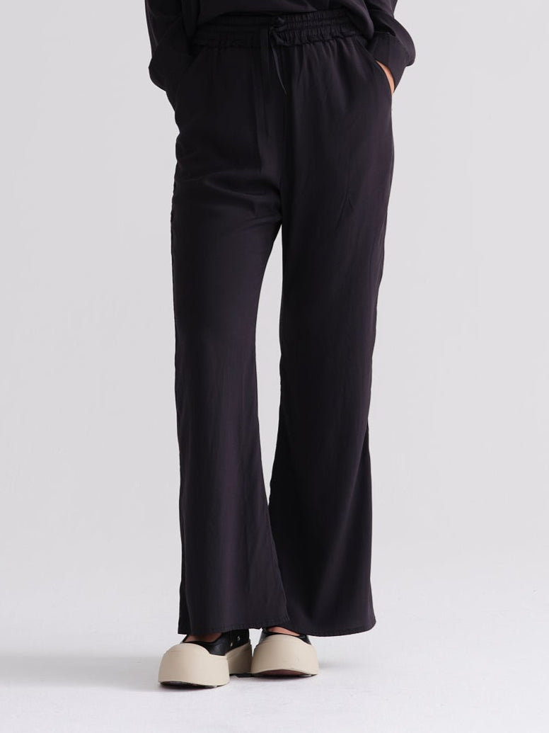 Comfortable Drawstring Wide - Leg Casual Pants