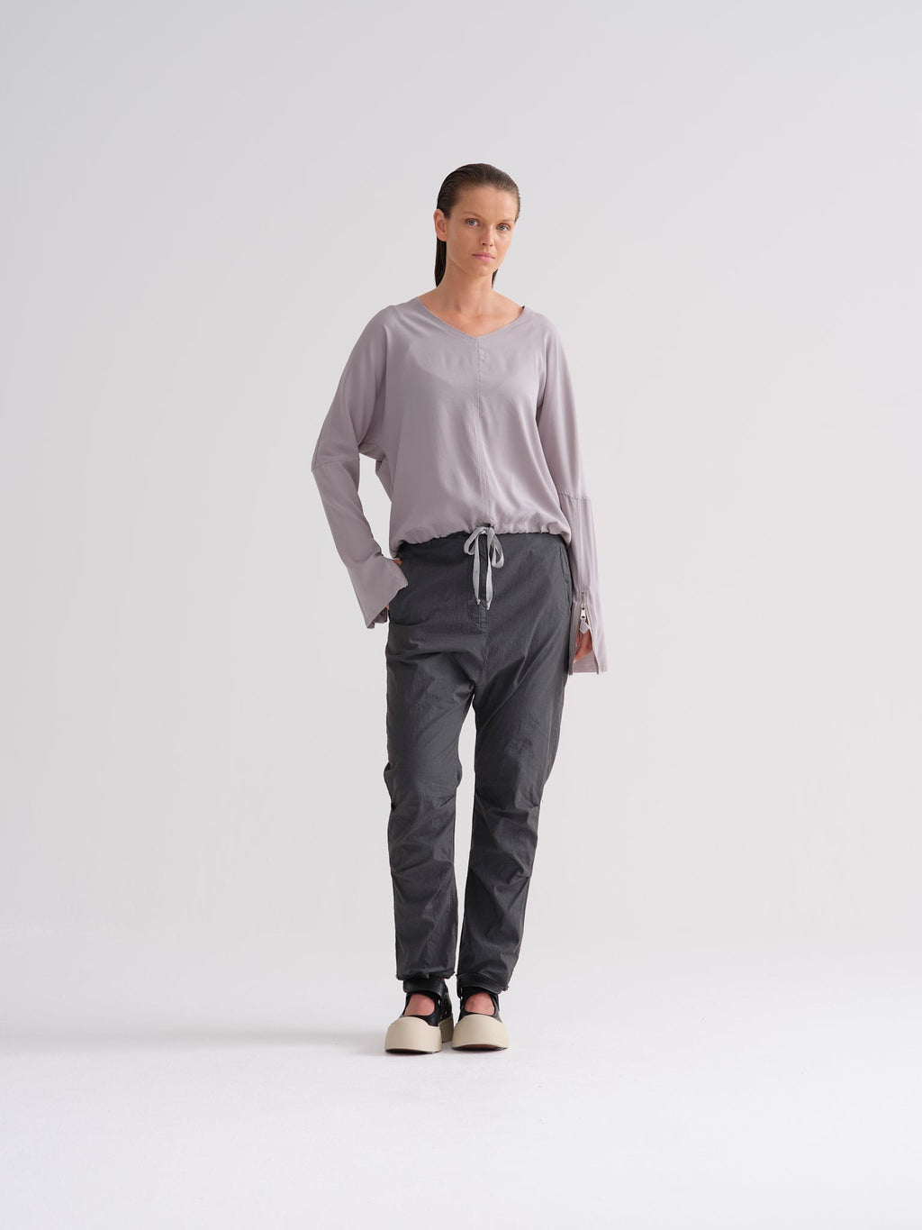 Simple Style Long - Sleeved Daily Top