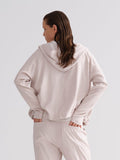 Loose-Fit Short-Sleeve Hooded Top