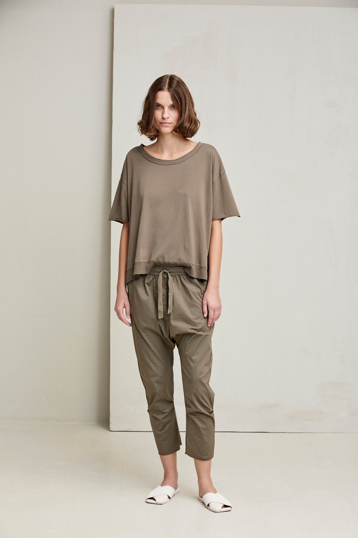 Casual Loose Round Neck Short Sleeve Basic T-Shirt