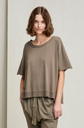 Casual Loose Round Neck Short Sleeve Basic T-Shirt