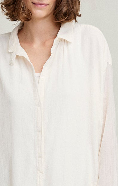 Simple Solid Color Linen Shirt Style Dress