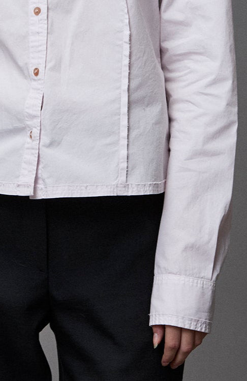 Basic White Women's Long - Sleeved Shirt