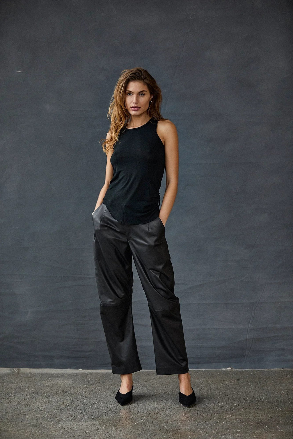 Simple - Style Black Casual Pants