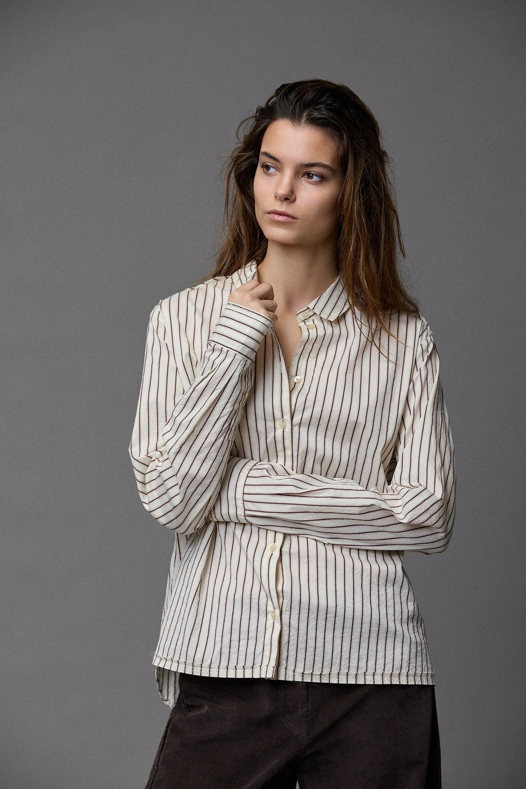 Striped Long - Sleeved Shirt