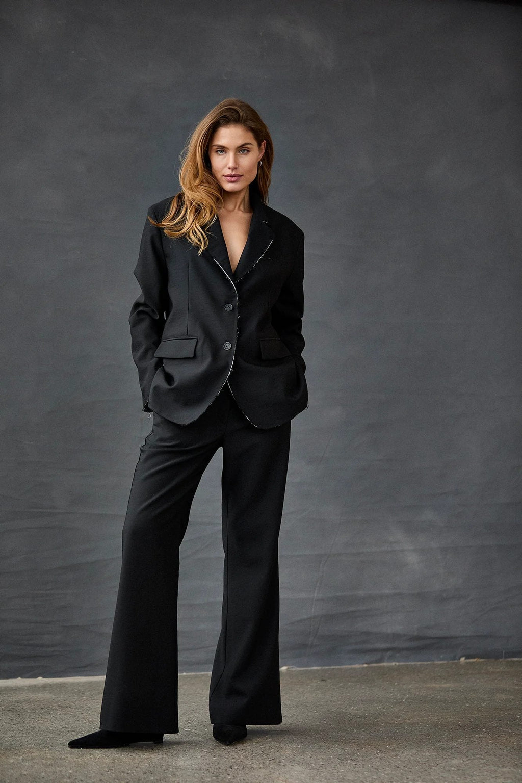 Elegant Drape Flare Pants