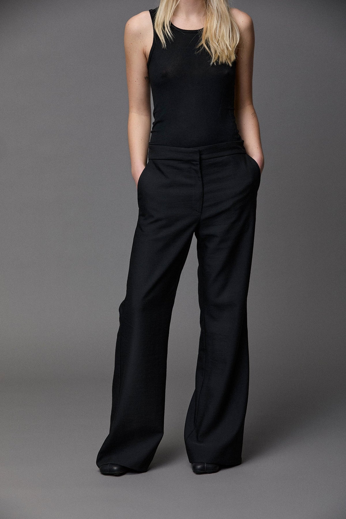 Elegant Drape Flare Pants