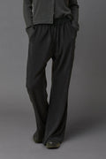 Loose-Fit Black Casual Trousers
