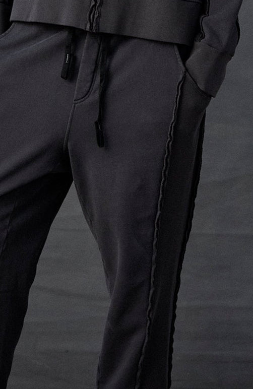 Cuffed Drawstring Casual Trousers