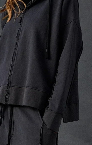 Everyday Casual Zip-Up Hooded Shirt
