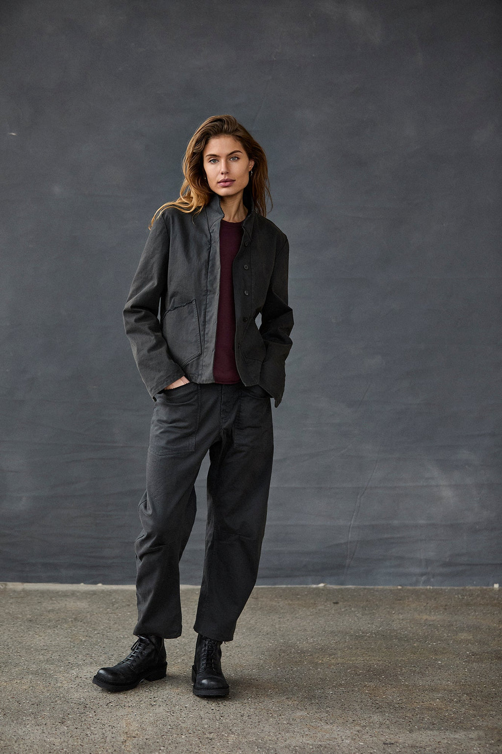 Relaxed Casual Cuffed Workwear Pants