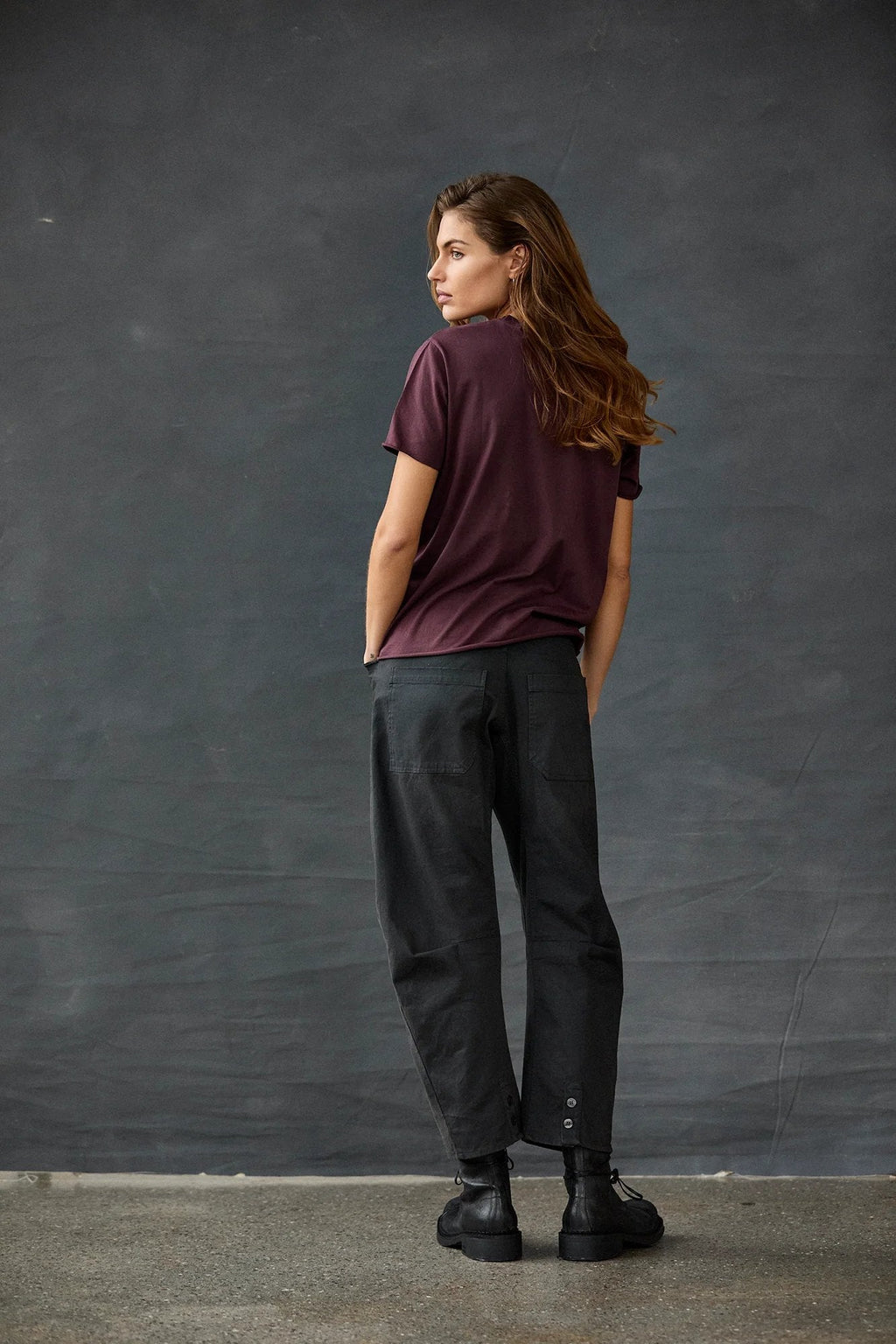Relaxed Casual Cuffed Workwear Pants