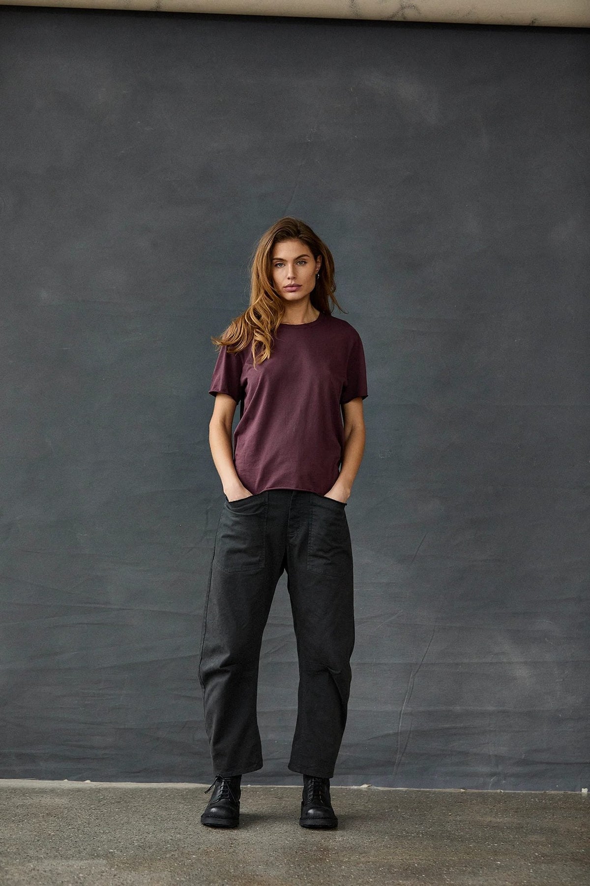 Relaxed Casual Cuffed Workwear Pants