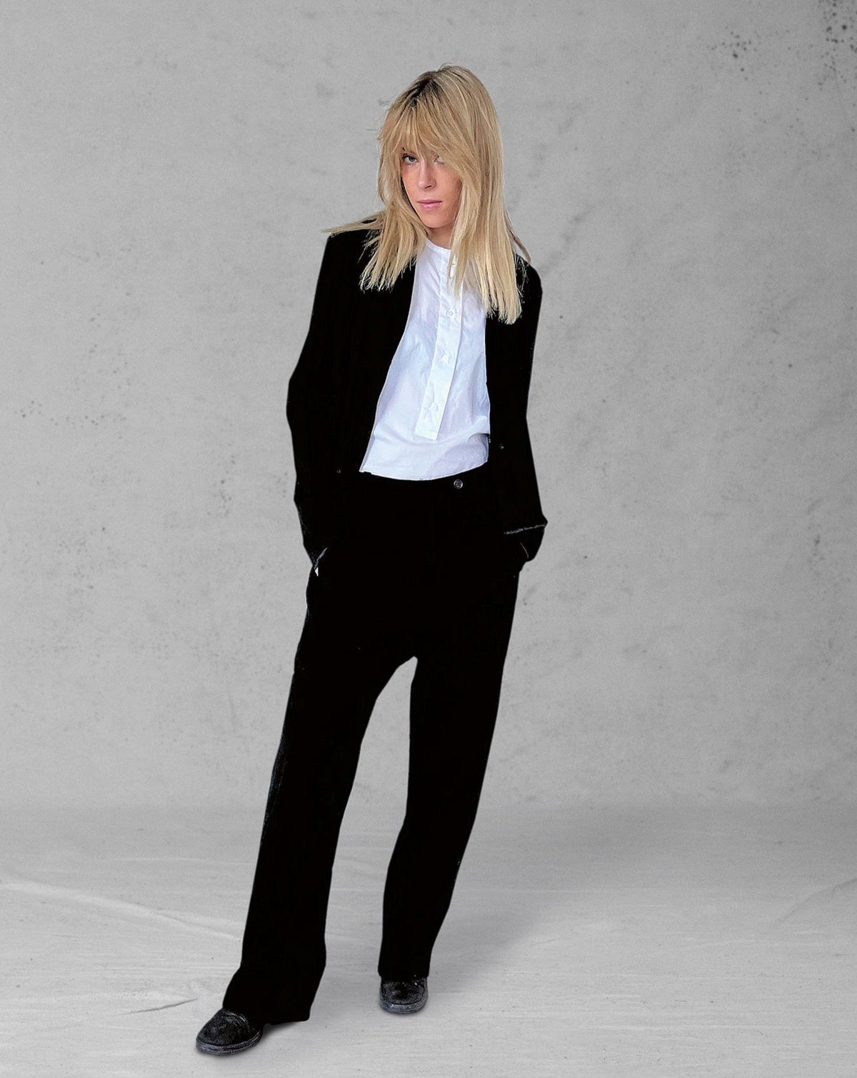 Casual Black Suit Jacket
