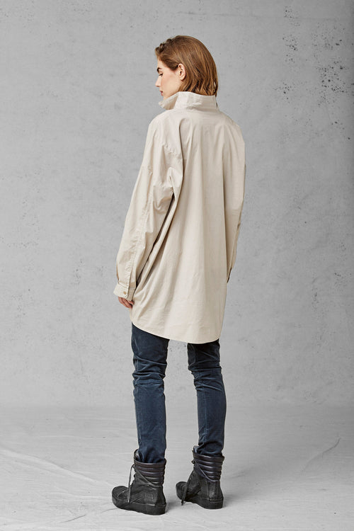Casual Long-Sleeve Button-Up Shirt Dress
