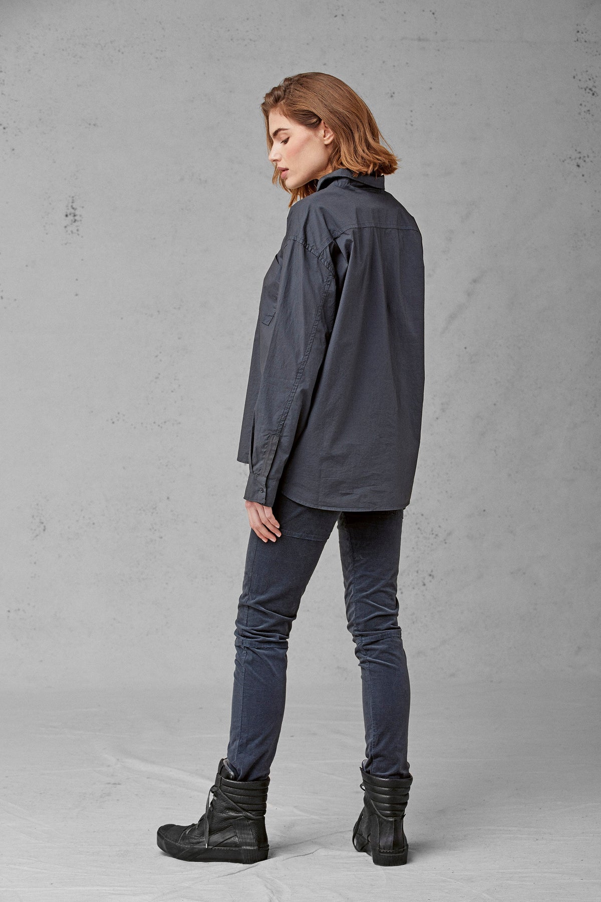 Dark Skinny Fit Denim Long Pants