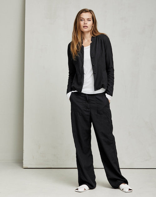 Casual Black Lightweight Jacket with Cool Cuffs