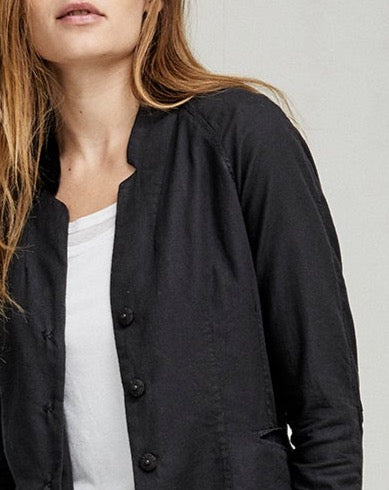 Casual Black Lightweight Jacket with Cool Cuffs