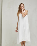 White Sleeveless Loose Maxi Dress