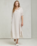 Loose White Linen Shirt - Style Dress
