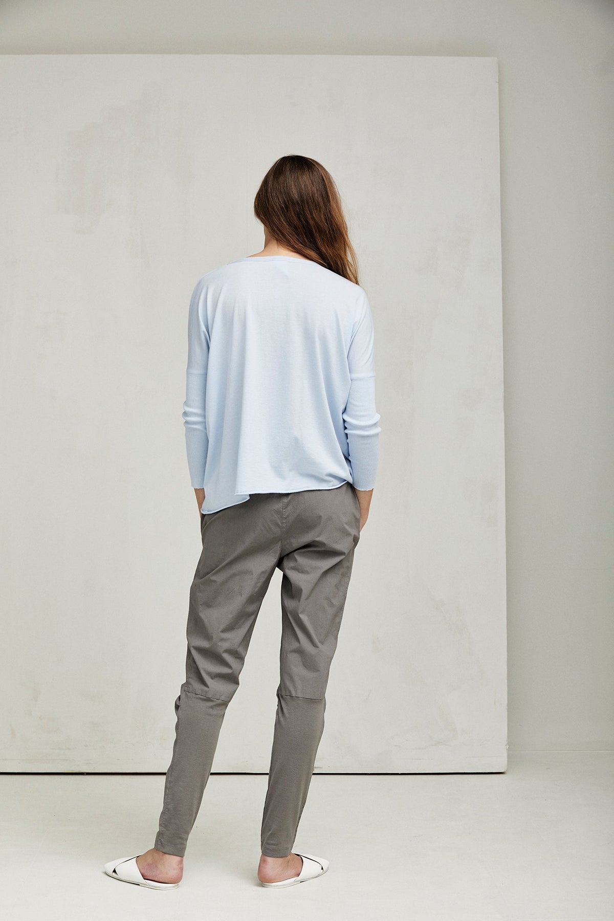 Simple Drawstring Cuffed Casual Pants