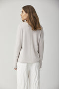 Back Fork Design Simple Knitted Cardigan