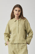 Boho Style Cotton Linen Loose Fit Long Sleeve Shirt