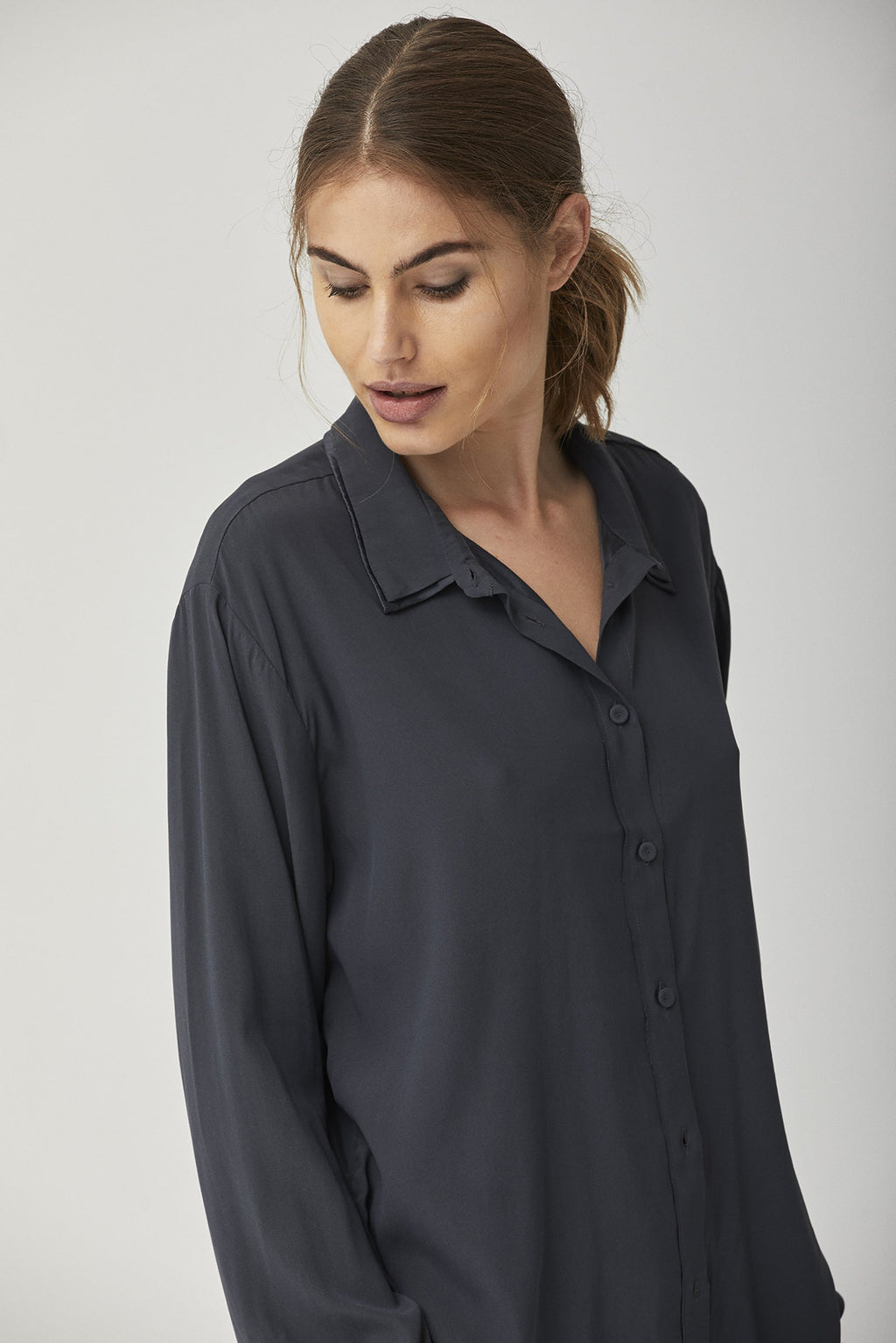 Casual Loose-Fit Long-Sleeve Shirt