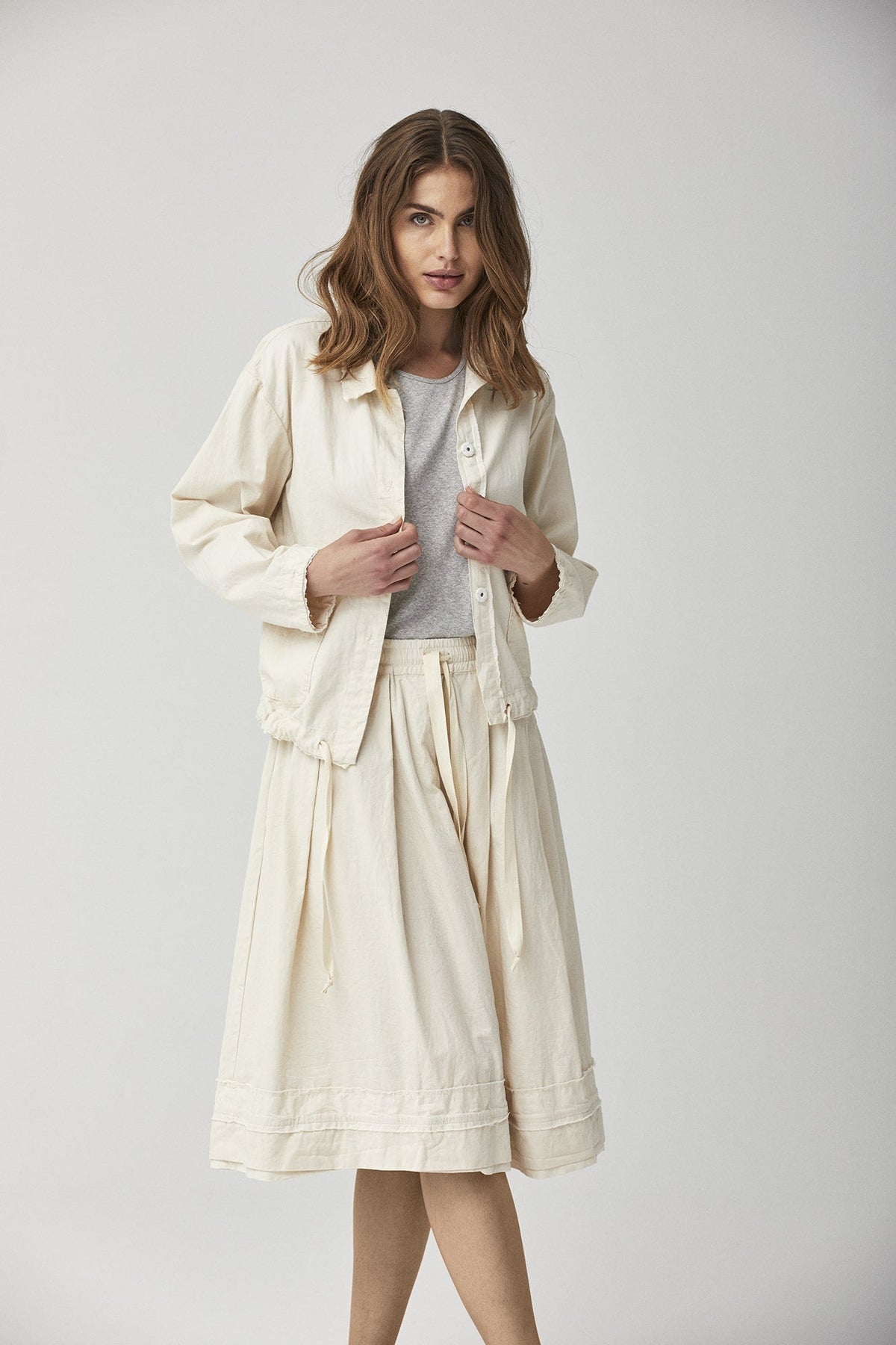 Nude Loose Casual Style Jacket