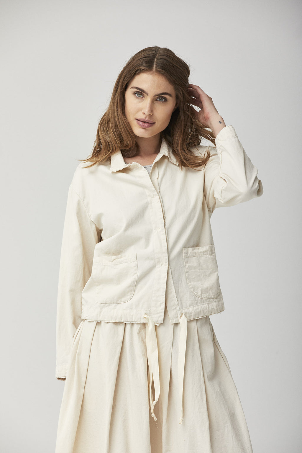 Nude Loose Casual Style Jacket