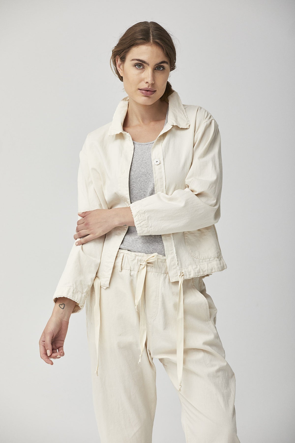 Nude Loose Casual Style Jacket