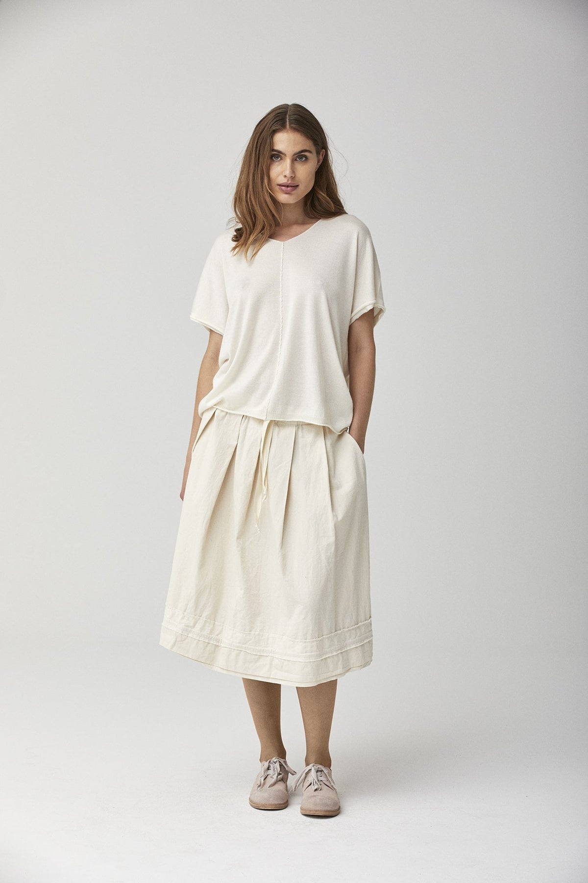 Comfortable White Short - Sleeved T – Shirt