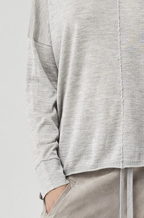 Casual Long - Sleeved Solid Color Knit Top