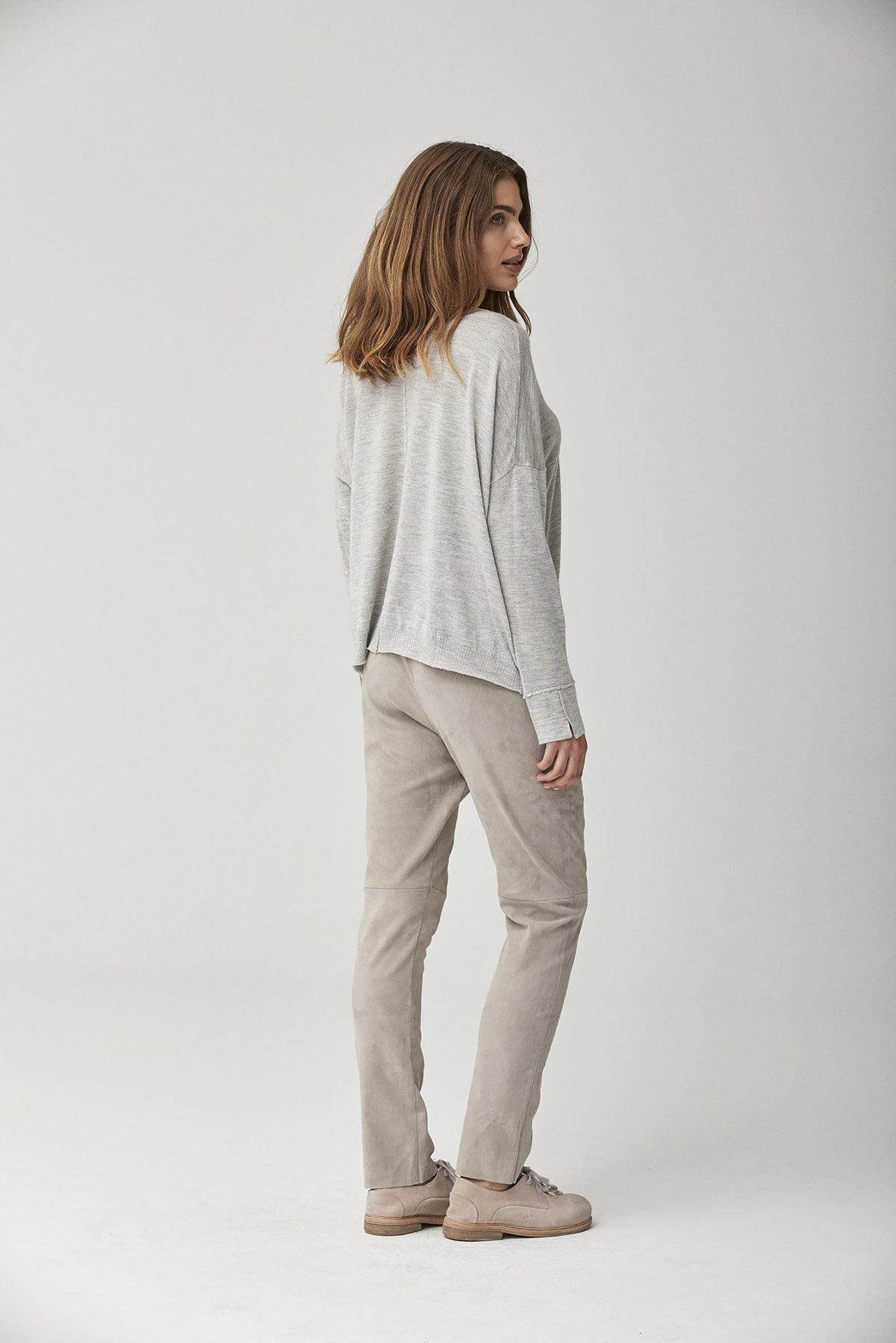Khaki Drawstring Cuffed Casual Pants