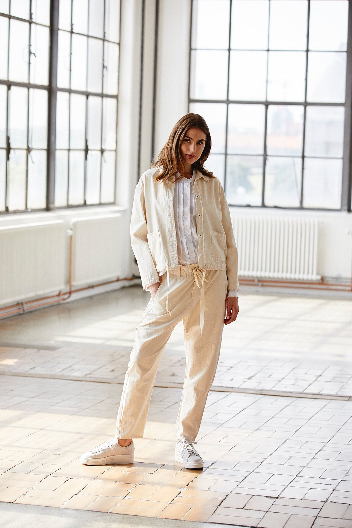Nude Loose Casual Style Jacket