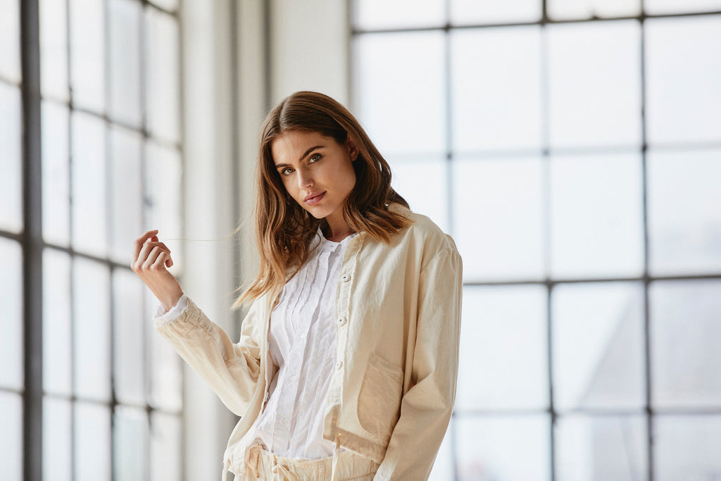 Nude Loose Casual Style Jacket