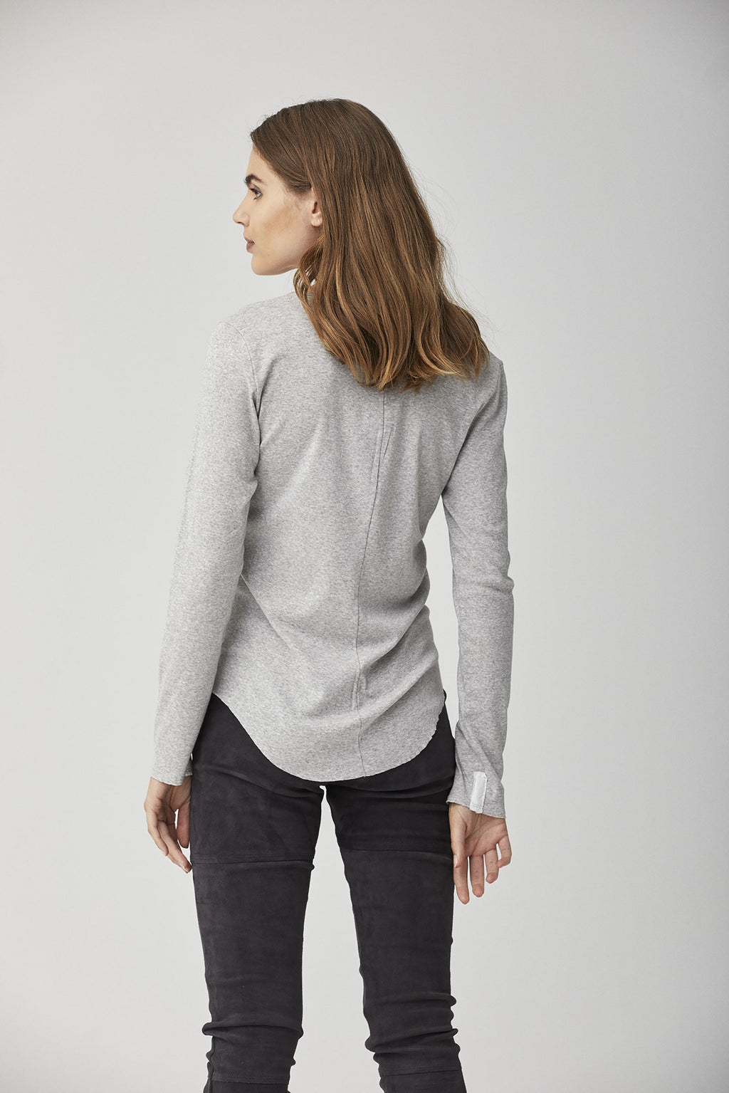 Black Stretch Slim-Fit Casual Pants